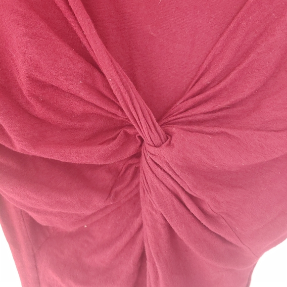 Velvet Long Sleeve Twist Front Blouse - Picture 2 of 6